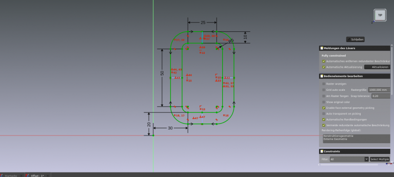 freecad offset groove